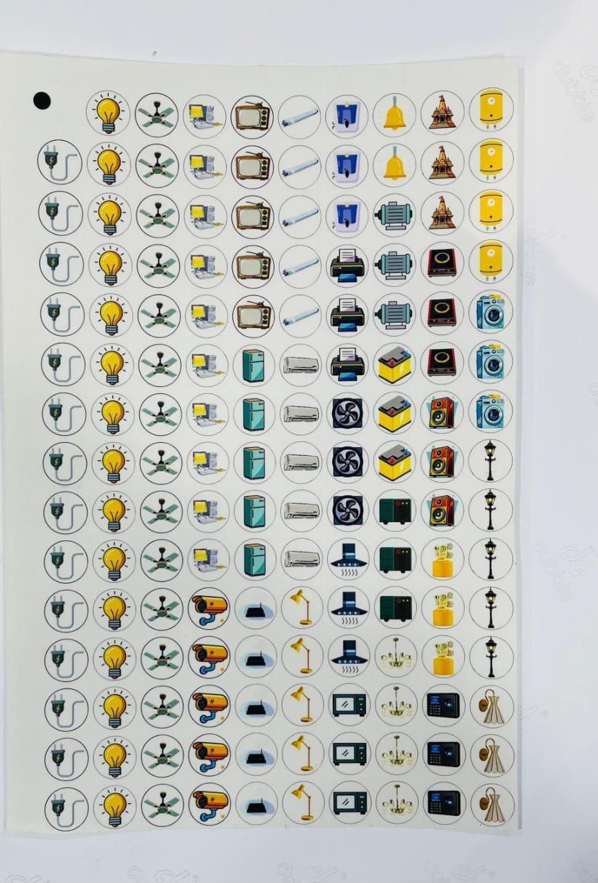 3D Premium Switch Stickers (298 Stickers) Pack of 2
