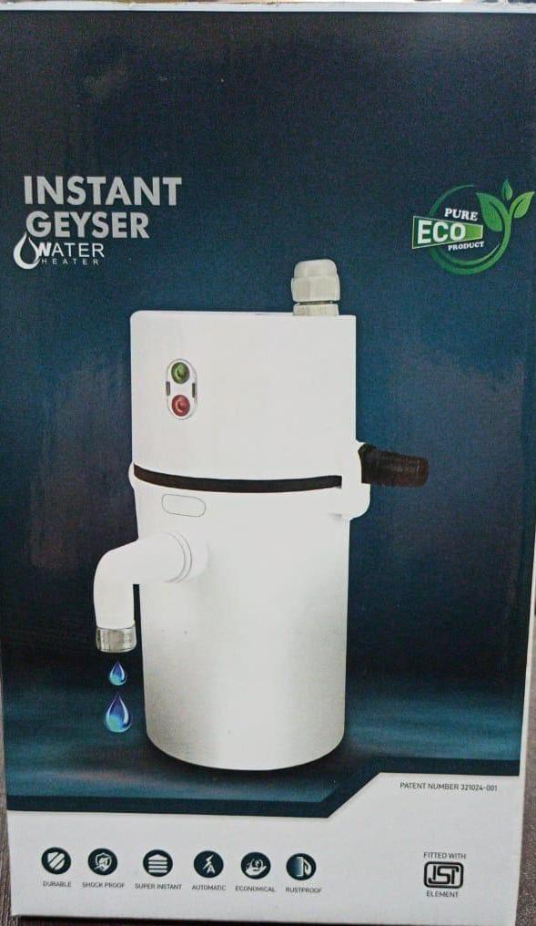 Instant Electric Water Geyser(only white colour available)