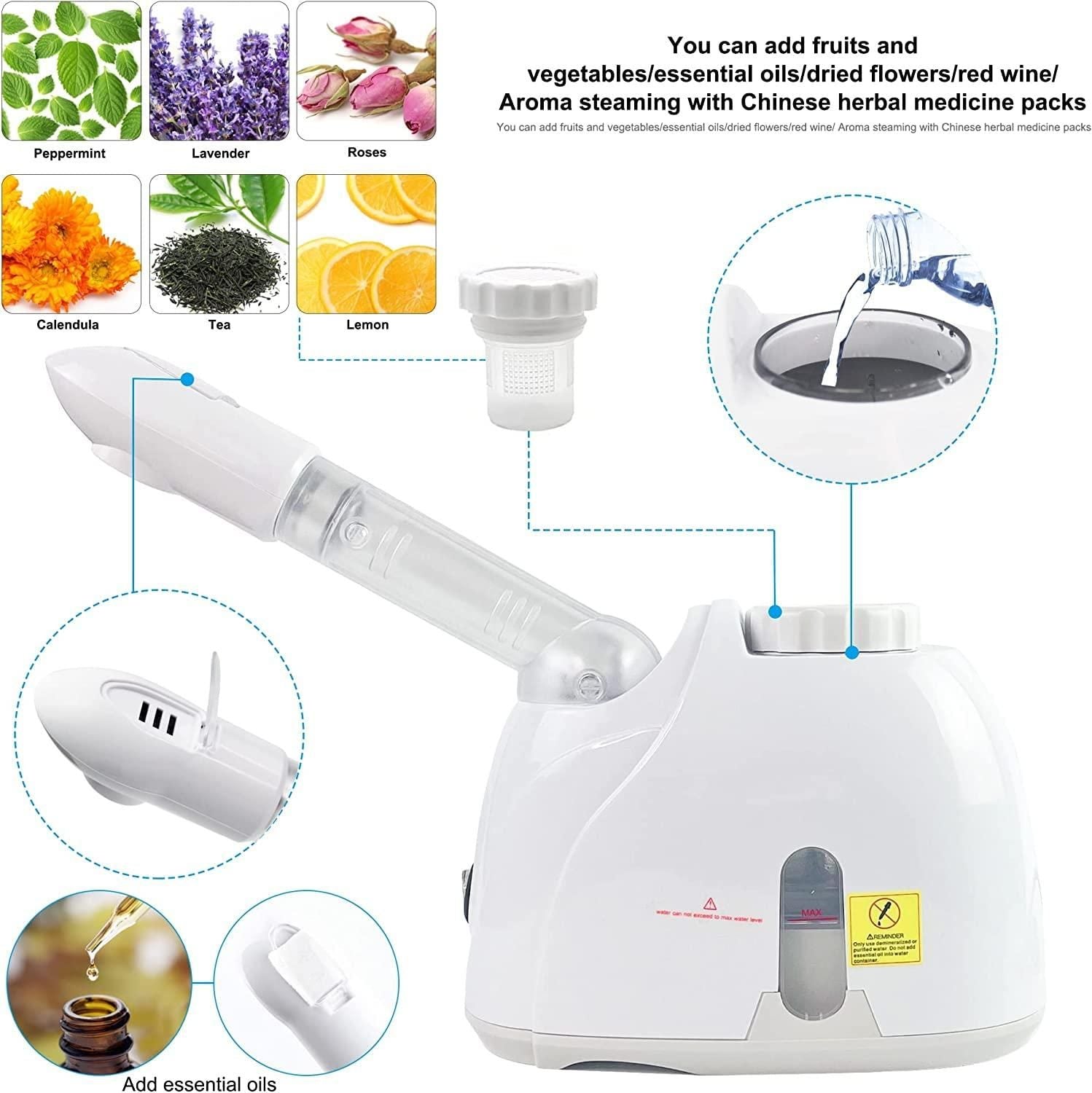 2 in 1 Facial Steamer and Hair Steamer
