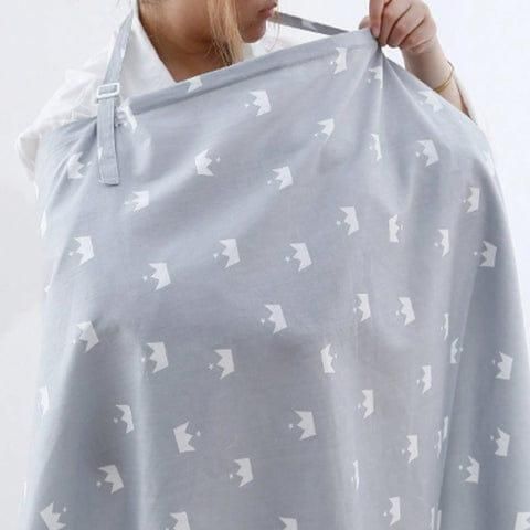 Breathable Soft Cotton Feeding Apron For Feeding Moms (Assorted Design & Colors)